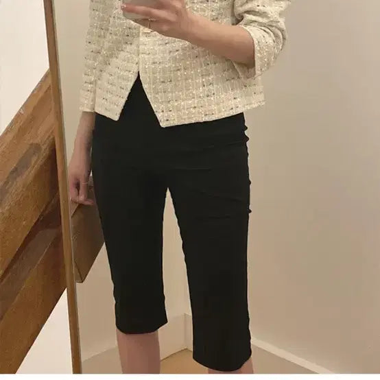 [BUNJANG] Maybe Baby Kendall Capri Pants Black / 메이비베이비 Kendall 켄달 팬츠 여름버전 / 카프리팬츠 /바이커팬츠