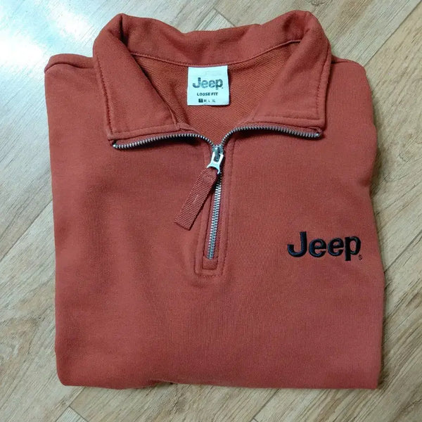 [BUNJANG] Jeep Half-Zip Sweatshirt - Size S / 지프 반집업 맨투맨S