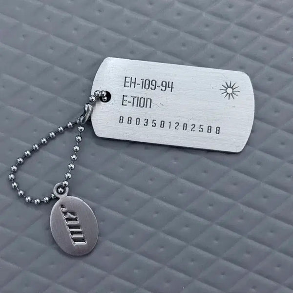 [BUNJANG] ONF ONF E-Shion Dog Tag Keychain / 온앤오프 이션 군번줄