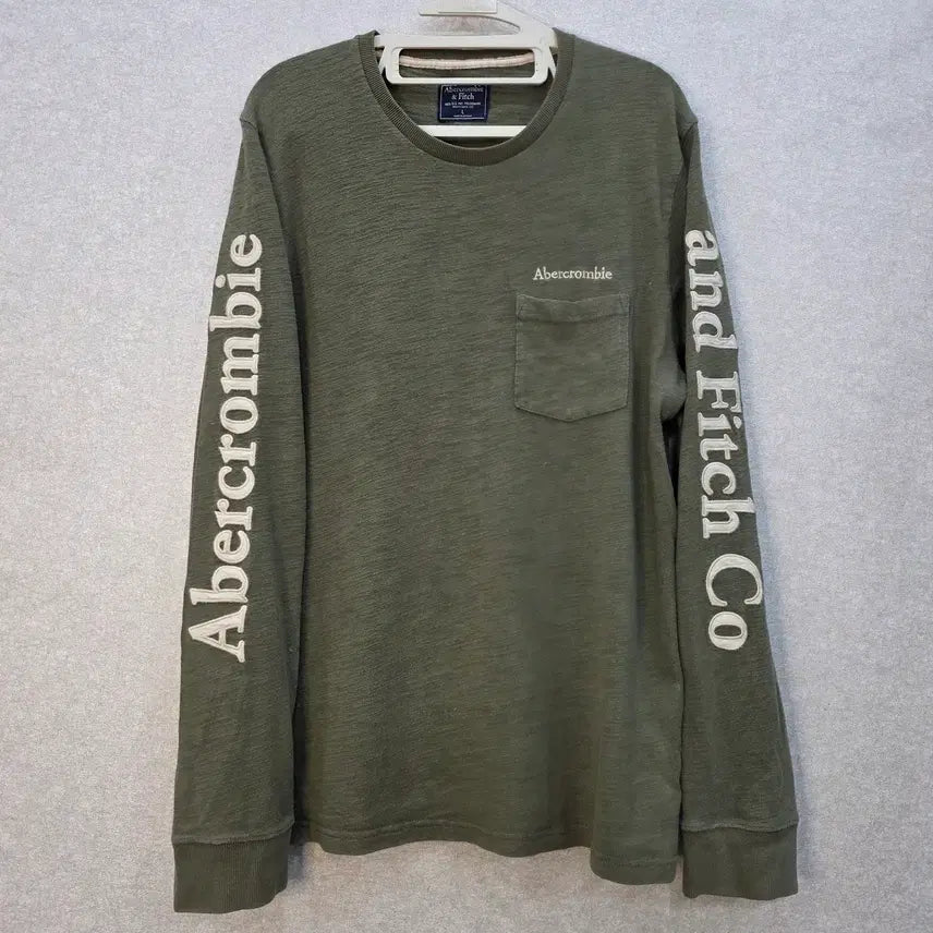 [BUNJANG] Abercrombie & Fitch Pocket Long Sleeve T-Shirt / 아베크롬비 포켓 롱슬리브 티셔츠