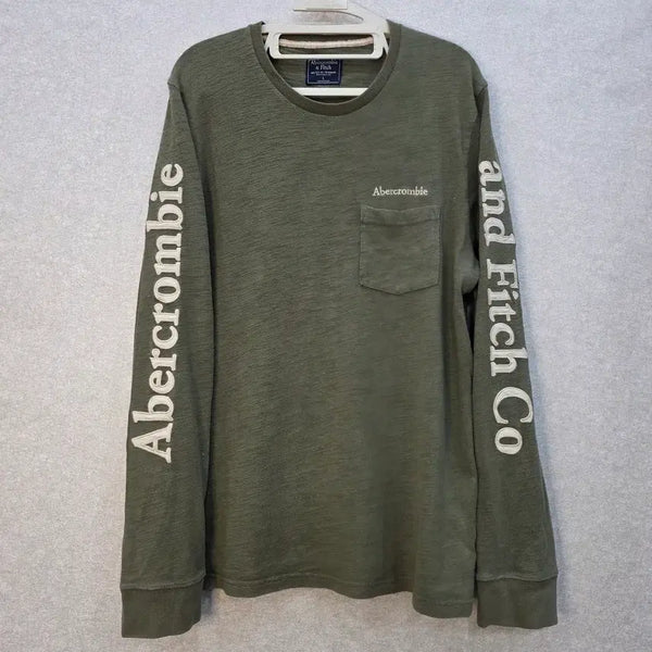 [BUNJANG] Abercrombie & Fitch Pocket Long Sleeve T-Shirt / 아베크롬비 포켓 롱슬리브 티셔츠