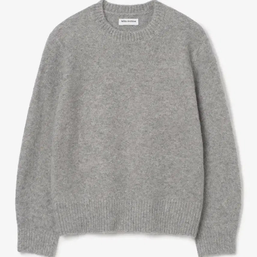 [BUNJANG] Milo Archive Cropped Silhouette Knit Melange Grey / (M) 밀로아카이브 크롭 실루엣 니트 [멜란지 그레이]