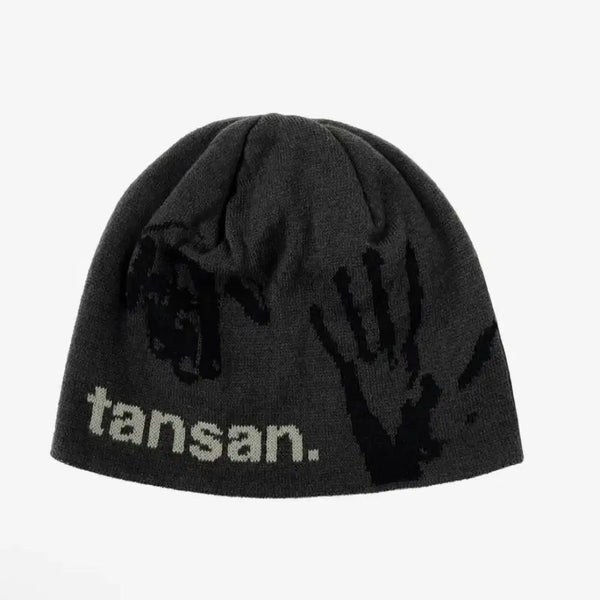 [BUNJANG] Magnesium Jacquard Hand Grip Beanie (Charcoal) / 새상품 / 탄산마그네슘 자카드 핸드 그립 비니 (차콜)
