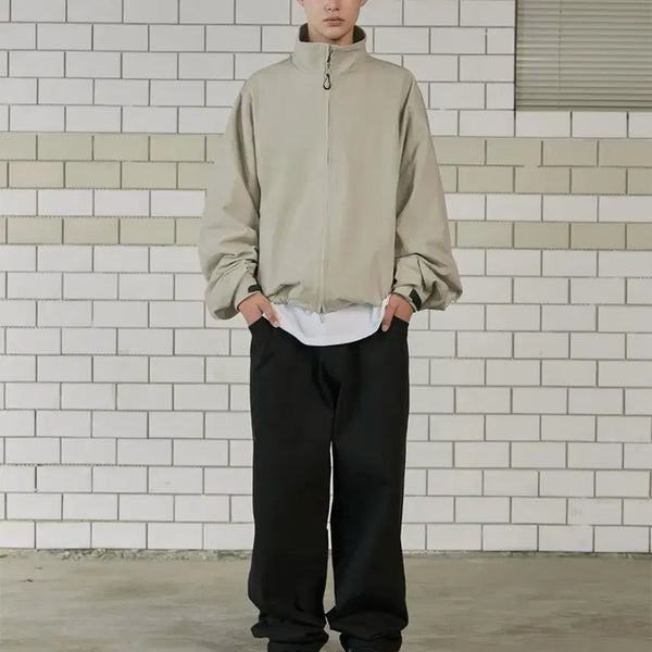 [BUNJANG] STU Lettering Windbreaker Ivory L / STU 레터링 윈드브레이커 아이보리