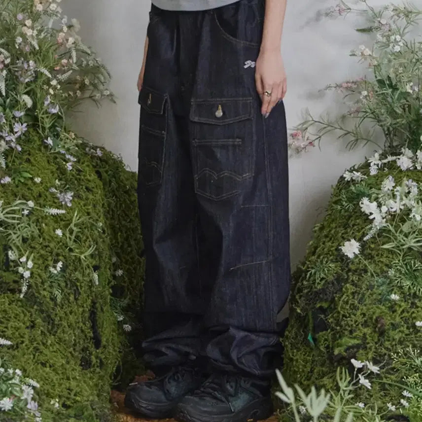 [BUNJANG] Songyi Songyi X Tansan Front Big Pocket Denim Pants / 새상품 / 송이송이X탄산 프론트 빅포켓 데님팬츠
