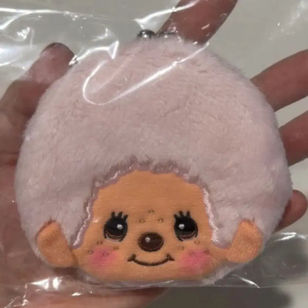 [BUNJANG] New Sealed Authentic Japanese Monchhichi Pink Coin Purse Keychain / 미개봉새상품 일본정품 몬치치 핑크 동전지갑 키링