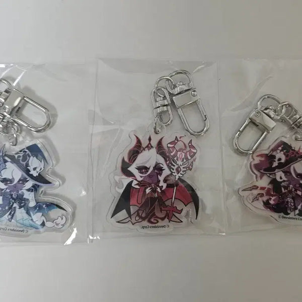 [BUNJANG] Cookierun Kingdom Dark Witch Keychain Bundle Set Limited Edition Special / 쿠키런 킹덤 어둠마녀 키링 일괄 판매 한정판 스페셜