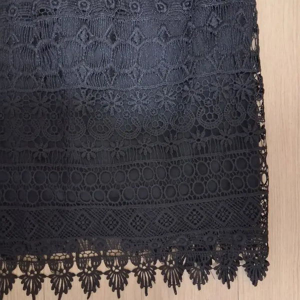 [BUNJANG] H&M Black Lace Mini Dress / H&M 블랙 레이스 미니 원피스 새거