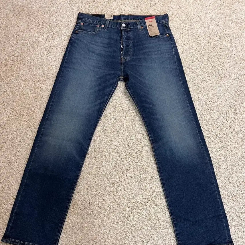 [BUNJANG] Levi's 501 Original Advanced Stretch Straight Leg Jeans (W35 L32) / [새상품] 리바이스 501 오리지널 스트레치 데님 팬츠 W35 L32