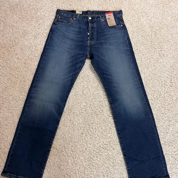 [BUNJANG] Levi's 501 Original Advanced Stretch Straight Leg Jeans (W35 L32) / [새상품] 리바이스 501 오리지널 스트레치 데님 팬츠 W35 L32