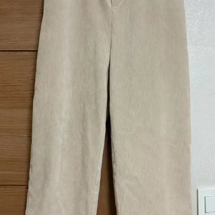 [BUNJANG] Corduroy Wide Pants Beige / 코듀로이 와이드 팬츠 베이지