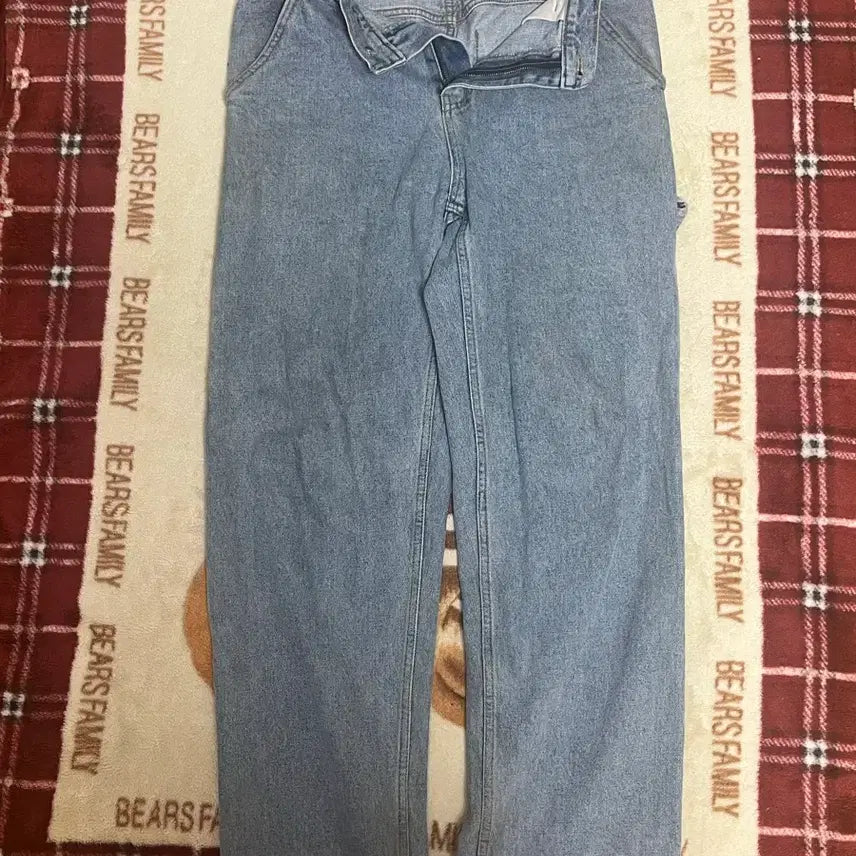 [BUNJANG] Wecanders Light Wash Flame Denim Pants (Size M) / 위캔더스 연청 불꽃 데님 팬츠 사이즈 M 팝니다