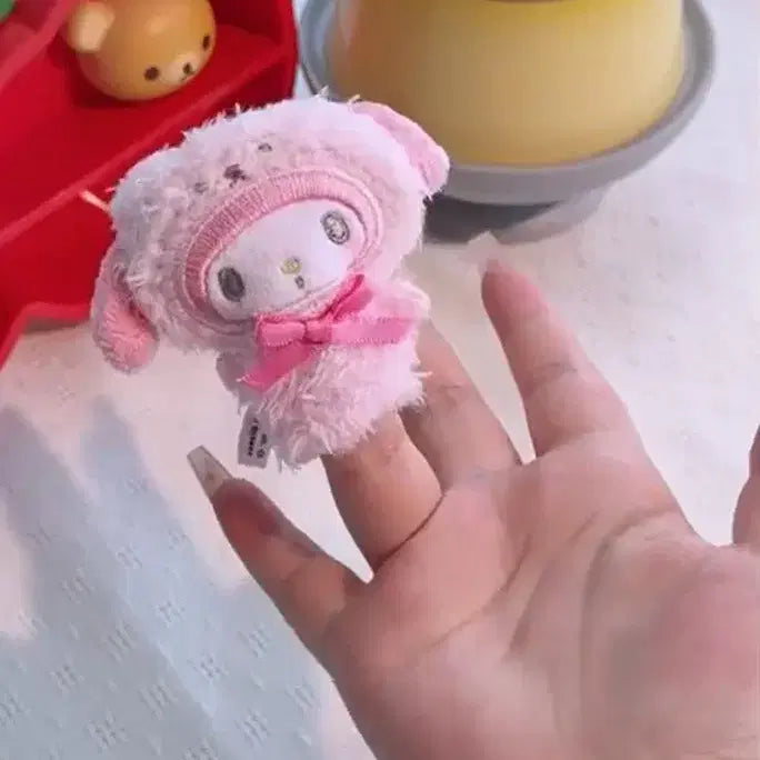 [BUNJANG] Sanrio Characters Finger Puppet Keyring Gacha My Melody / 산리오 캐릭터즈 손가락 인형 키링 가챠 (마이멜로디)