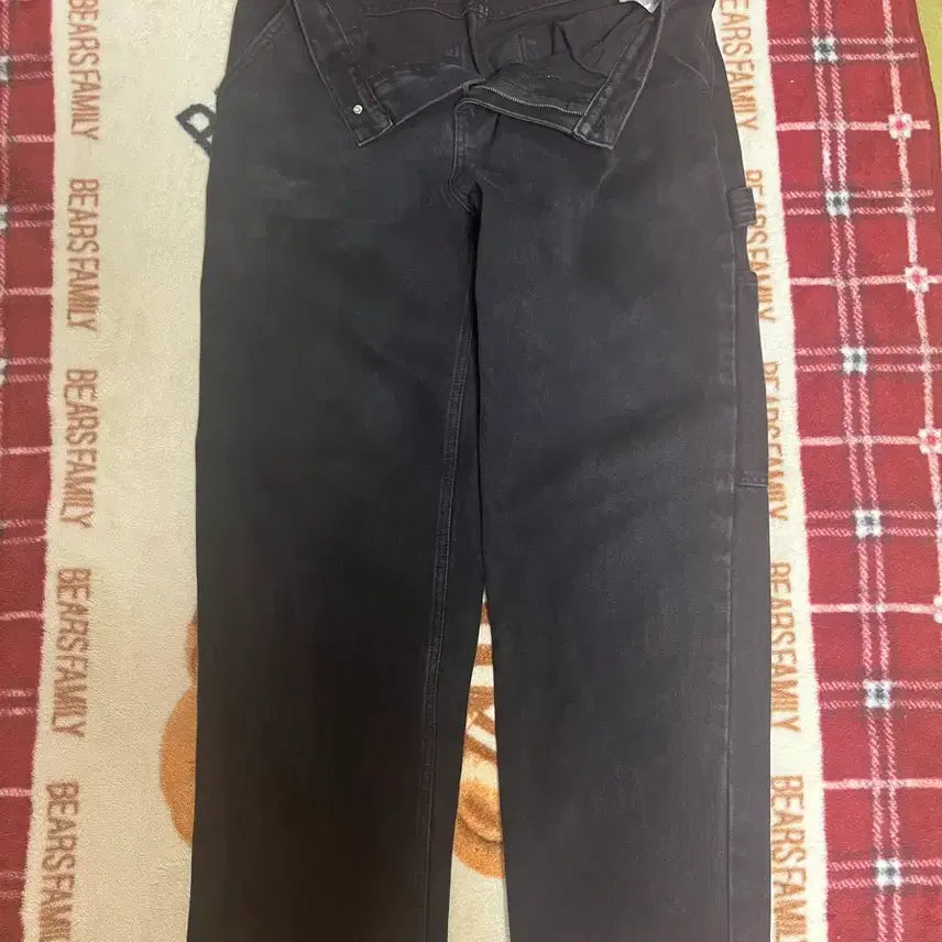 [BUNJANG] WEcanders Flame Denim Work Pants Black M / 위캔더스 불꽃 데님 워크팬츠 색상 블랙 사이즈 M 팝니다
