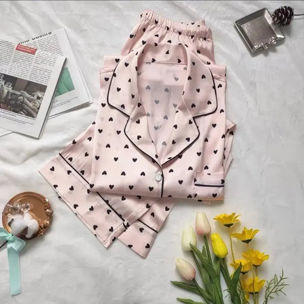 [BUNJANG] Heart Pattern Pajamas (L) / 잠옷(L)