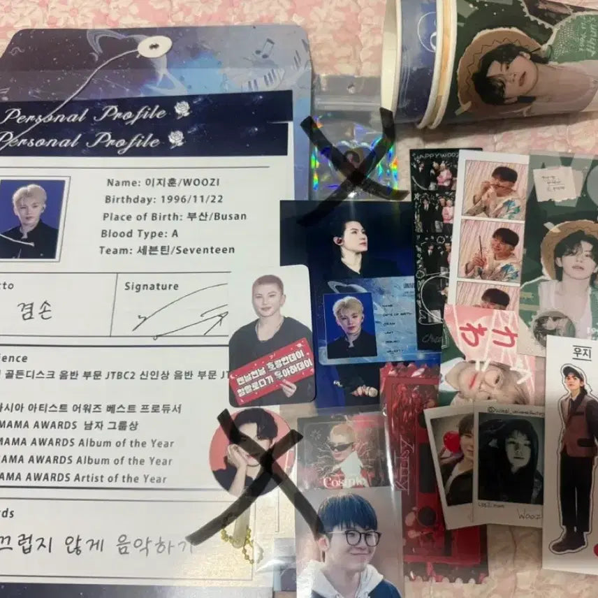 [BUNJANG] SEVENTEEN Woozi Birthday Cafe Goods / 세븐틴 우지 생일카페 300원