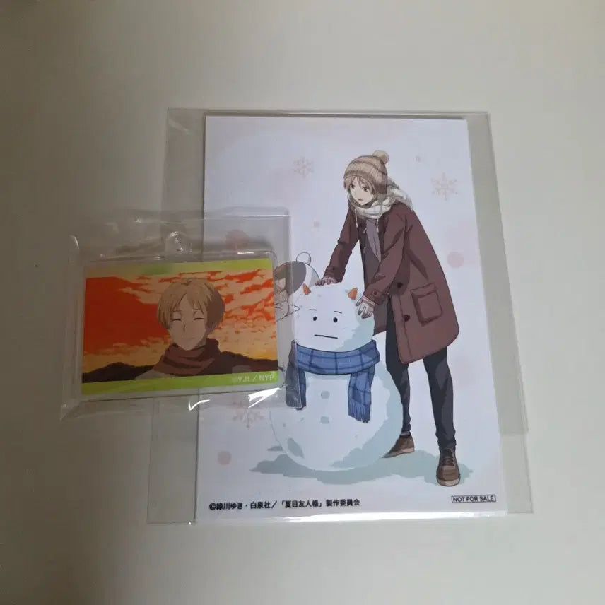 [BUNJANG] Natsume's Book of Friends Winter Fair Exclusive Postcard Set (4 pcs) & Acrylic Keychain / 나츠메우인장 겨울 페어 특전 엽서 4장, gallery 특전 아크릴 키링