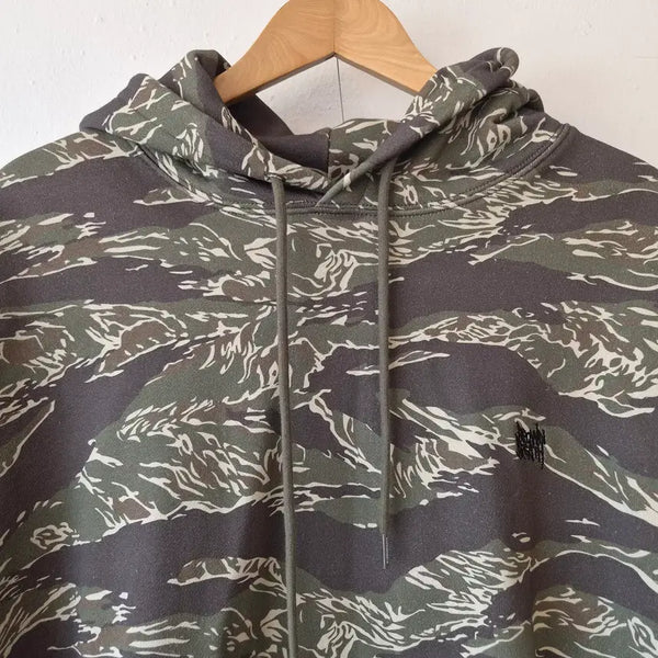 [BUNJANG] Brownbreath Tiger Camo Pattern Hooded T-Shirt XL / 브라운브레스 남성 타이거카모패턴후드티셔츠 XL사이즈