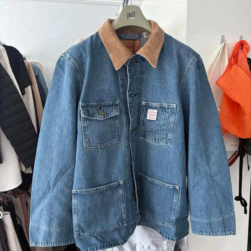 [BUNJANG] Levi's Berkeley Sherpa Lined Corduroy Trucker Jacket / 리바이스 버클리 초어 자켓