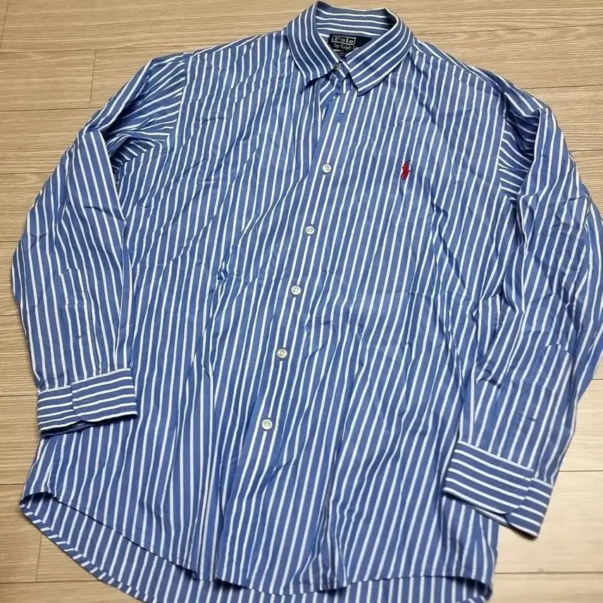 [BUNJANG] Polo Ralph Lauren Striped Long Sleeve Shirt / 폴로 랄프로렌 스트라이프 긴팔 셔츠(95)