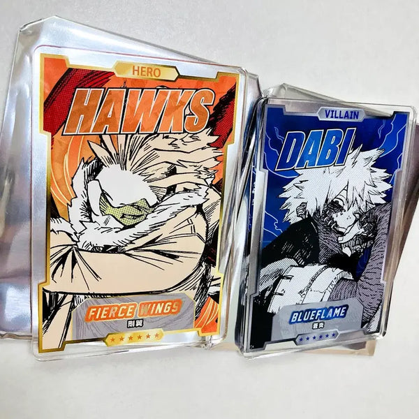 [BUNJANG] My Hero Academia Hawks & Dabi Sticker & Status Acrylic Standee Bundle Set / 히로아카 호크스 & 다비 스테카 / 스테이터스 아크릴 일괄