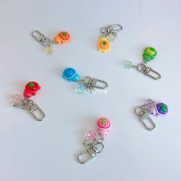 [BUNJANG] Handmade Turtle Charm Keychain / <이벤트 특가>핸드메이드 이어폰 케이스 거북이 키링 열쇠고리 행운의 키링