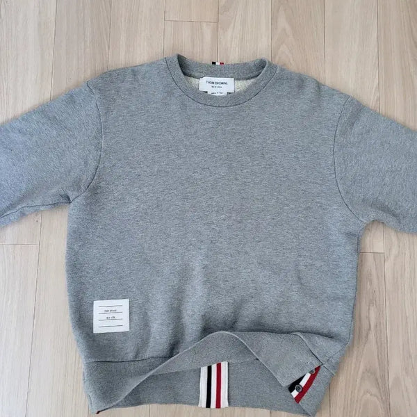 [BUNJANG] Thom Browne Women's Tricolor Stripe Sweatshirt Size 40 / 톰브라운 삼선 맨투맨