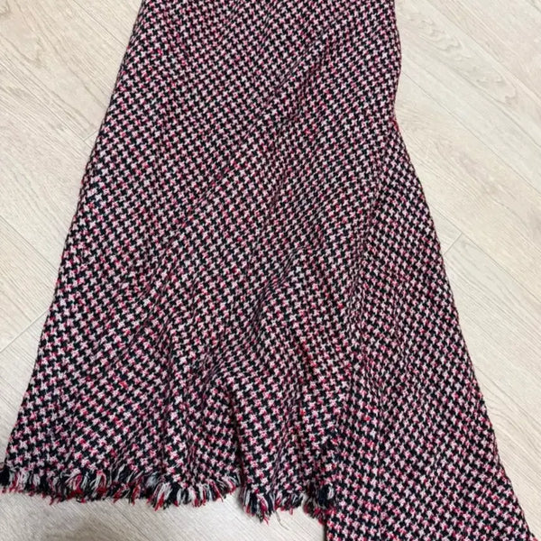 [BUNJANG] Vintage Midi Skirt with Fringe Detail / 빈티지 치마 스커트