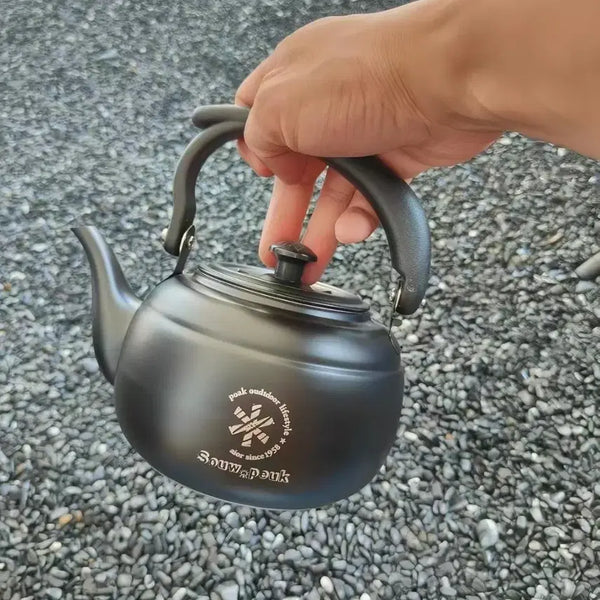 [BUNJANG] 1.2L Vintage Stainless Steel Camping Kettle / 1200ml  빈티지 캠핑 등산 낚시 휴대용 주전자