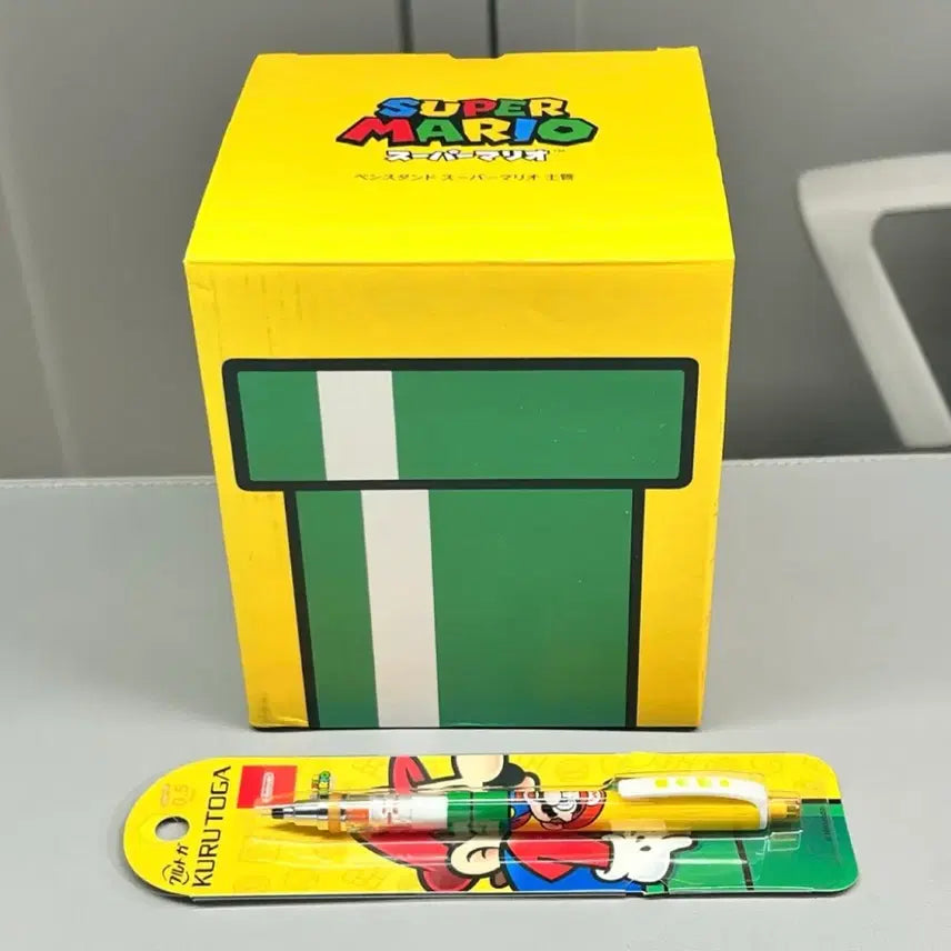 [BUNJANG] Super Mario Warp Pipe Pen Holder & Kurtooga Mechanical Pencil / 슈퍼마리오 토관 펜꽂이 + 쿠르토가 샤프