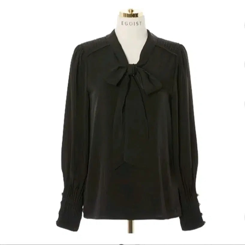 [BUNJANG] Egoist Tie Detail Blouse / 에고이스트 타이 장식 블라우스