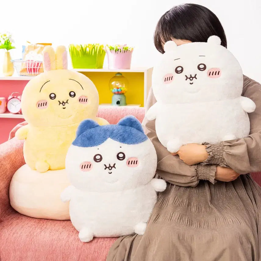 [BUNJANG] Cheekawa Chichikawa Hachiware Usagi Piggy Character Plush Doll (approx. 35cm) / 치이카와 뚱뚱 통통 뚠뚠 돼지카와 치이카와 하치와레 우사기 먼작귀 인형