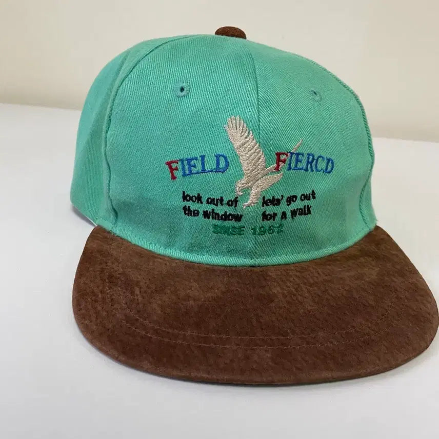 [BUNJANG] Field Fierced Vintage Suede Two-Tone Trucker Cap / 빈티지 field fiercd 스웨이드 투톤 트러커 캡  J04353