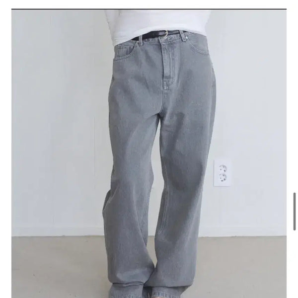[BUNJANG] Archive J2U Grey Wide Denim Pants / (새상품)아카이브제이투유 그레이 데님 팬츠