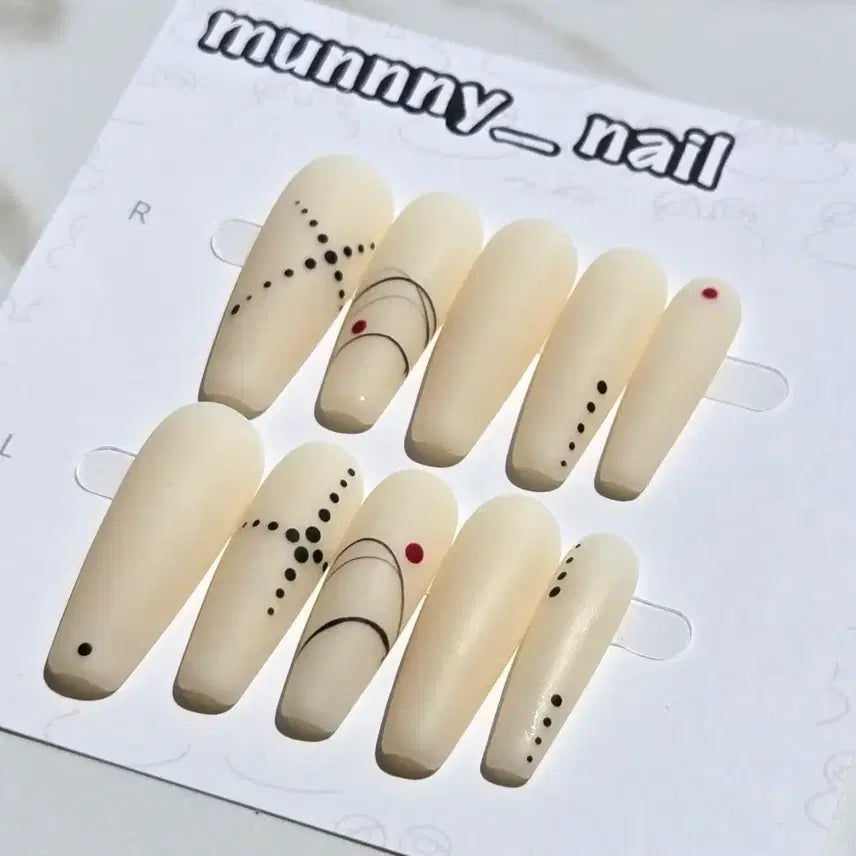 [BUNJANG] Handmade Nail Tips (Design 7) / 수제네일팁 (7번)