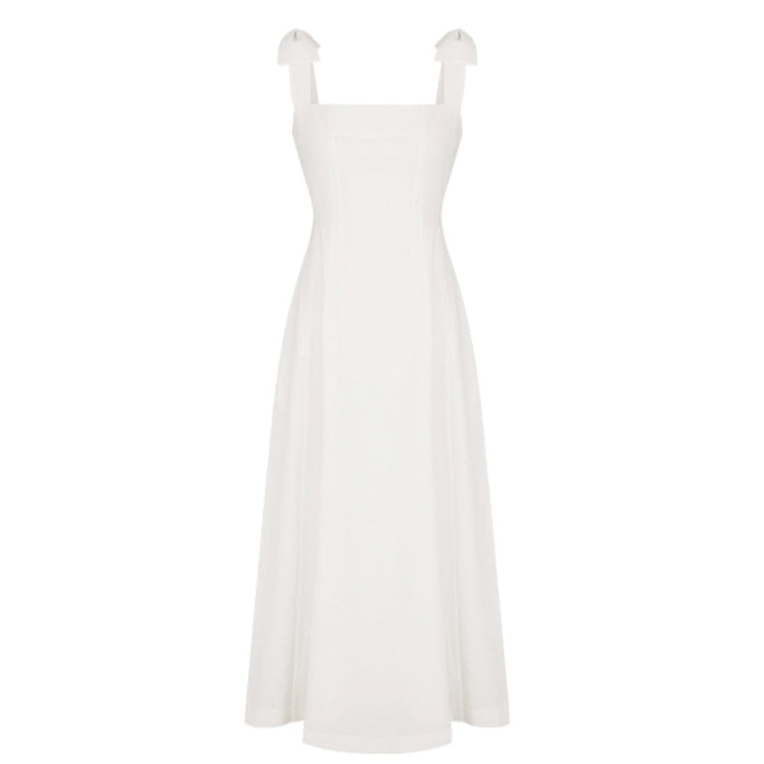 [BUNJANG] Flowom Violet Ribbon Bustier Dress White XS / [플로움] 바이올렛 리본 뷔스티에 드레스 화이트 xs