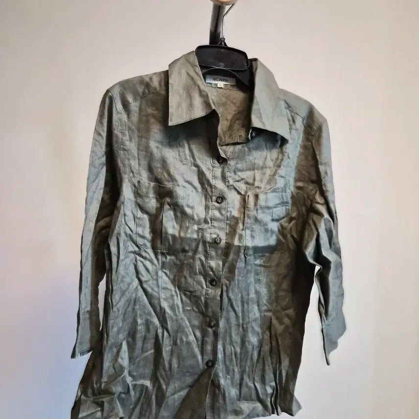 [BUNJANG] SCAPA Women's Shirt Khaki Size 44-55 / SCAPA 여성 셔츠 44~55사이즈