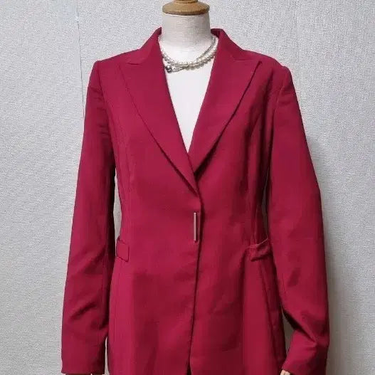 [BUNJANG] Jigott Slim Silhouette Jacket Burgundy / 지고트자켓