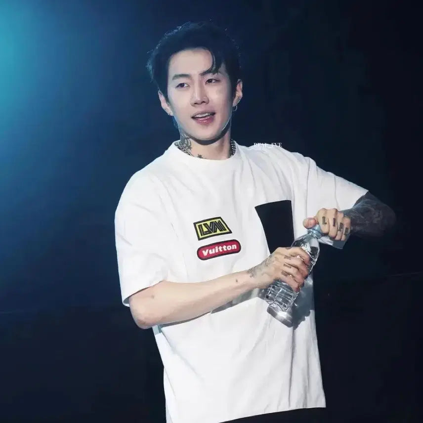 [BUNJANG] Louis Vuitton Hybrid Cotton T-Shirt / 루이비통 하이브리드 코튼 반팔 m사이즈 박재범님 착용