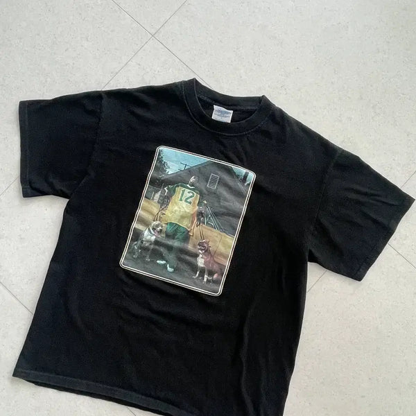 [BUNJANG] 00s Vintage Snoop Dogg Rap T-Shirt (L) / [L] 00's 빈티지 스눕독 랩 티셔츠