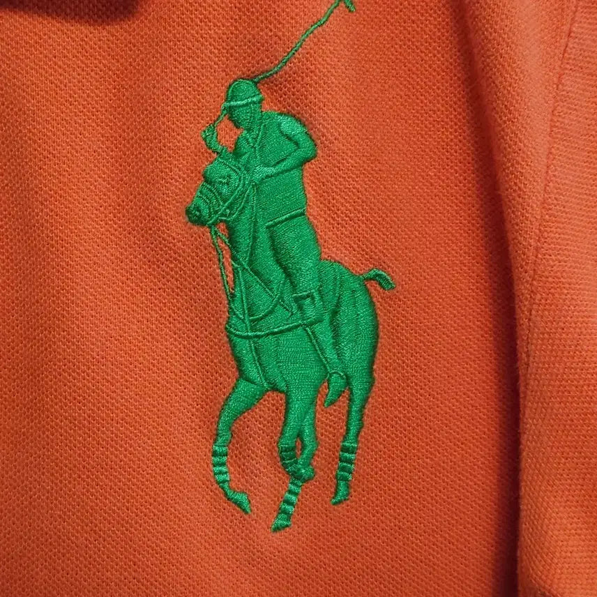 [BUNJANG] Polo Ralph Lauren Big Pony Short Sleeve Polo Shirt Orange / 폴로 랄프로렌 빅포니 반팔 카라티 오렌지 (44~55 추천)