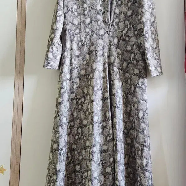 [BUNJANG] PROSJ Snake Pattern Long Dress / PROSJ 스네이크 롱 원피스