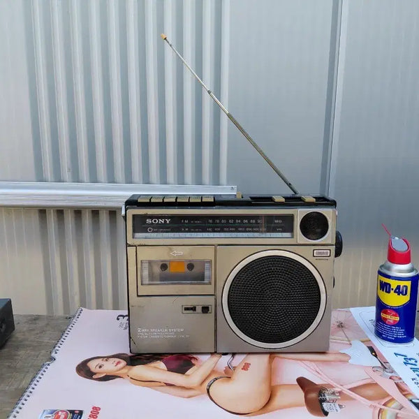 [BUNJANG] Sony Vintage Cassette Radio / 일본/SONY 골동품 카시버 ,근대사 3일간세일