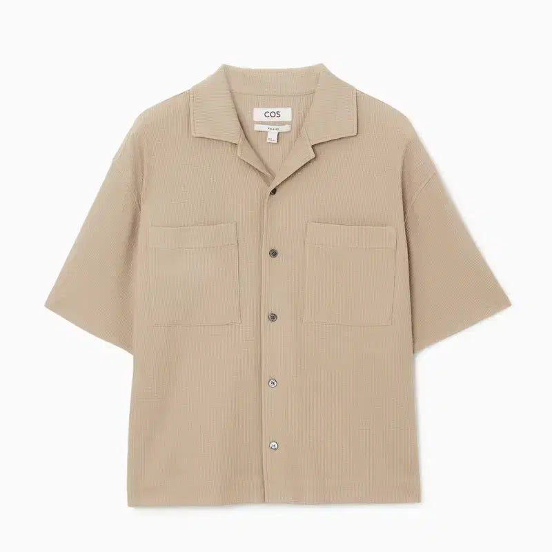 [BUNJANG] COS Relaxed Cotton Resort Shirt Beige M / [M] 코스(COS) 릴랙스드 코튼 리조트 셔츠