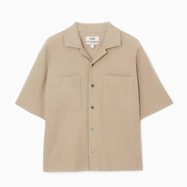 [BUNJANG] COS Relaxed Cotton Resort Shirt Beige M / [M] 코스(COS) 릴랙스드 코튼 리조트 셔츠