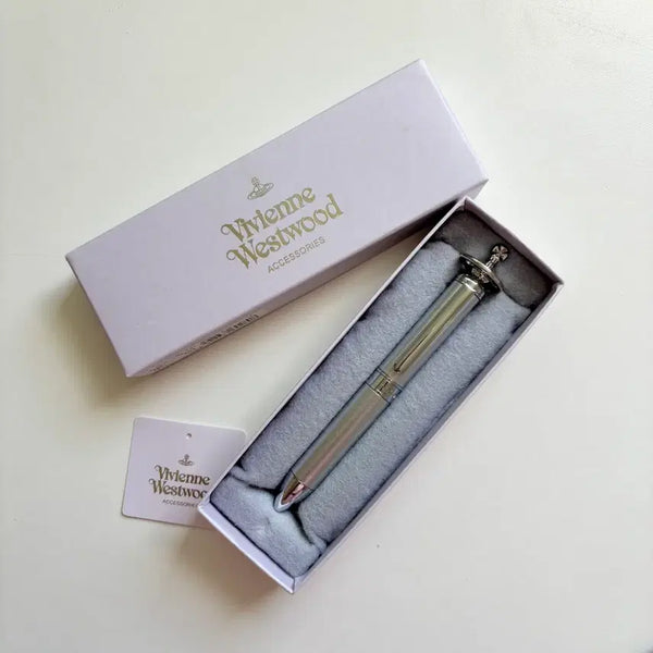 [BUNJANG] Vivienne Westwood Silver Ballpoint Pen / 비비안웨스트우드 실버 볼펜 중고 다이어리 문구 만년필