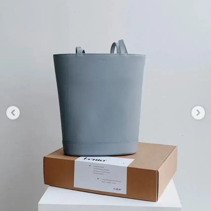 [BUNJANG] Slowand Rento Shopper Bag (Mute Blue) Genuine Leather / 슬로우앤드 렌토 소가죽 쇼퍼백 뮤트블루