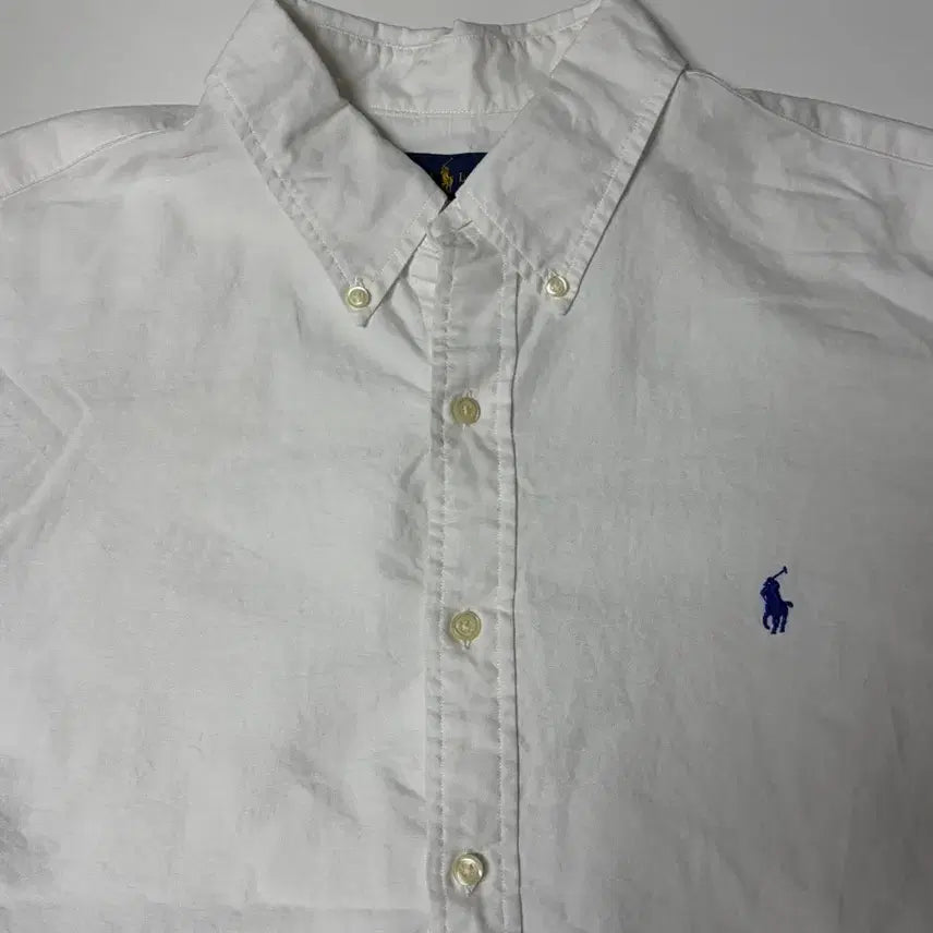 [BUNJANG] Polo Ralph Lauren White Cotton Shirt XL / Polo 신형 폴로 랄프로렌 화이트 코튼 셔츠 XL