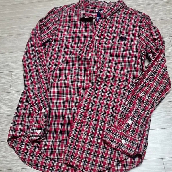 [BUNJANG] CHAPS Gingham Check Shirt Red (Size 100) / CHAPS 깅엄 체크 셔츠 레드(100)