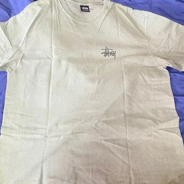 [BUNJANG] Stussy Basic Pigment Dyed T-Shirt Olive L / 스투시 반팔 올리브 L